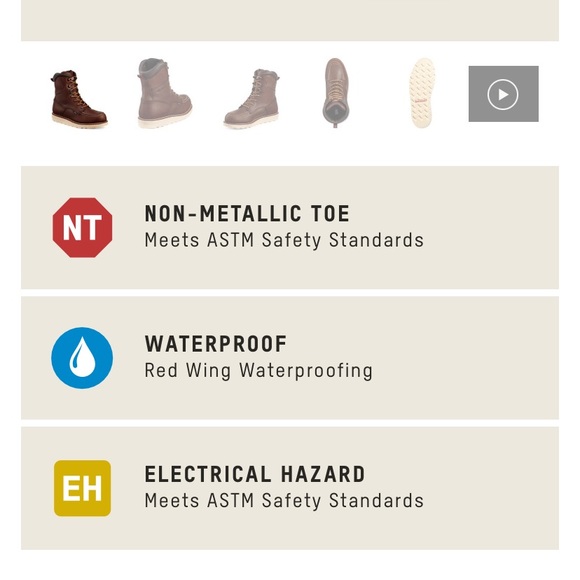 Brand new Red Wing boots, worn once. Size mens 8.5. - Picture 3 of 3